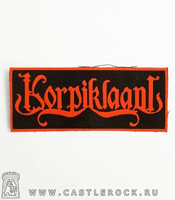 нашивка korpiklaani (красная надпись)
