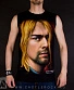 майка nirvana kurt cobain (спокойный, надпись)