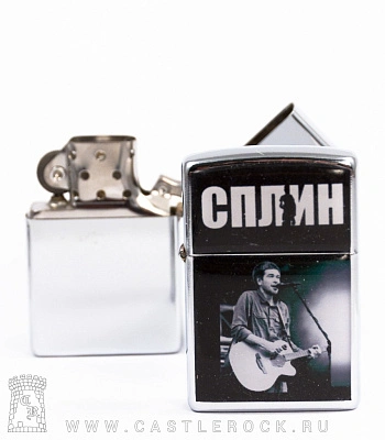 зажигалка цветная сплин а. васильев (темный фон)