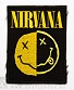 нашивка nirvana (смайл черно-желтый, вышивка)