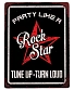 табличка party like a rock star