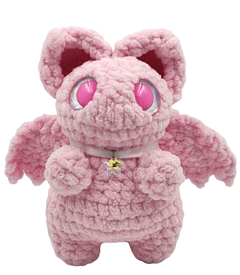 игрушка интерьерная летучая мышь звездная (розовая)