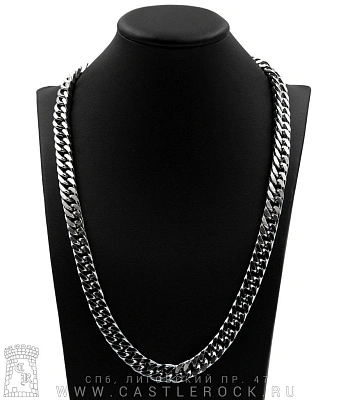 цепь стальная панцирная двойная (звенья усеченные, 10 мм)