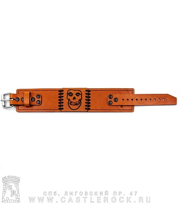 браслет кожаный с гравировкой misfits