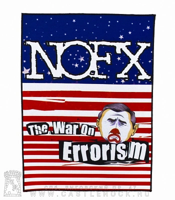 нашивка на спину nofx "the war on errorism"