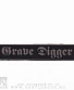 нашивка grave digger (лого серое)