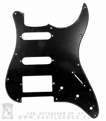 защитная накладка для электрогитары ssh (черная, один слой)