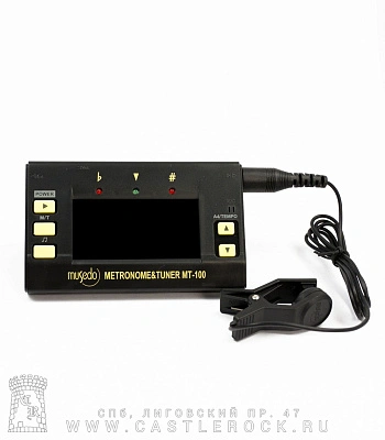 тюнер метроном/тюнер/тон-генератор mt-100