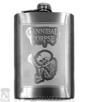 фляга стальная с гравировкой cannibal corpse 10 oz