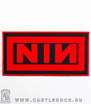 нашивка nine inch nails (лого красное)