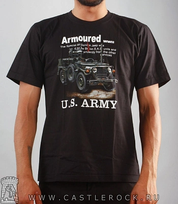 футболка army машина "armoured"