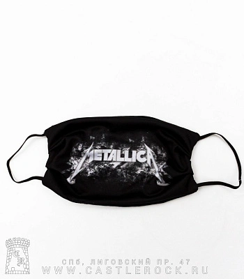 маска немедицинская metallica (лого ч/б)