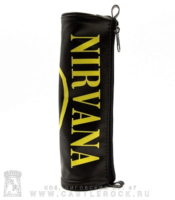 пенал nirvana (смайл, черный)