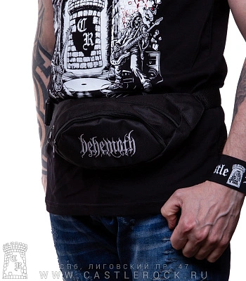 сумка на пояс с вышивкой behemoth