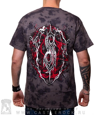 футболка slipknot "des moines. iowa 1995" (варенка, серая темная)