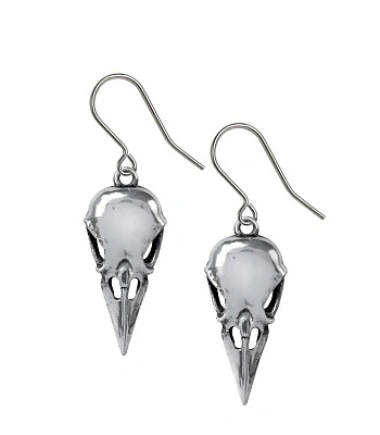 серьги alchemy gothic (алхимия готик) e462 coeur crane