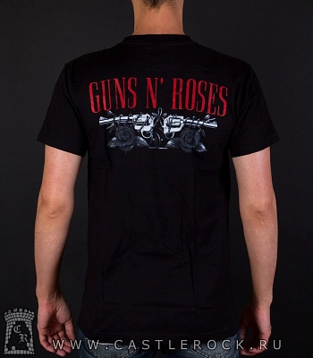 футболка guns'n'roses (череп в цилиндре)