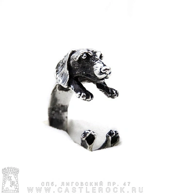 кольцо собака такса (разъемное)