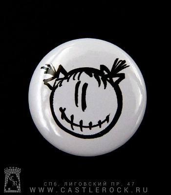 значок пилот люська (белый)