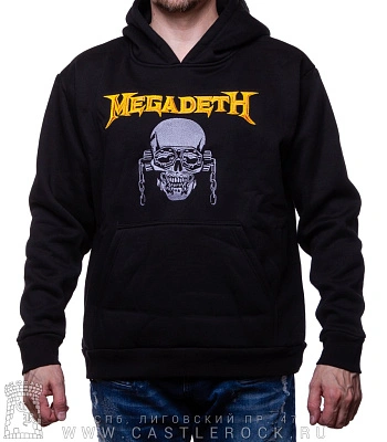 балахон megadeth vic rattlehead (вышивка)