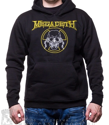 балахон megadeth vic rattlehead (радиация, вышивка)