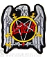 нашивка slayer (орел, резная, вышивка)