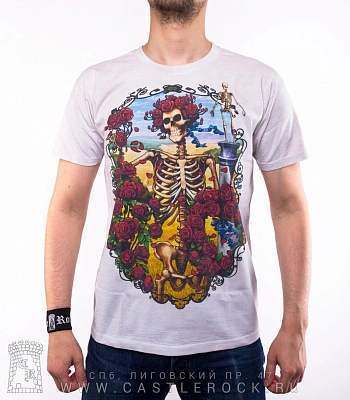 футболка grateful dead (варенка, белая)