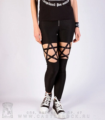 брюки женские с пентаграммой