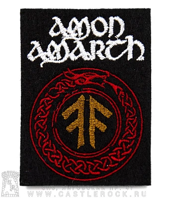 нашивка amon amarth "the pursuit of vikings" (вышивка)