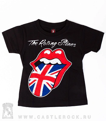 футболка детская rolling stones (лого язык-флаг)