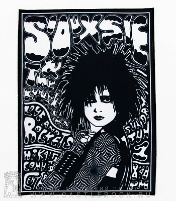 нашивка на спину siouxsie and the banshees (ч/б)