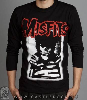 футболка misfits (скелет) д/р