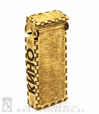 портсигар деревянный кино в. цой (узкий)