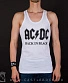 майка ac/dc "back in black" (белая)
