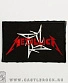 нашивка metallica (лого красное, звезда, вышивка)