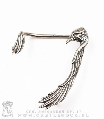 серьга кафф ворон