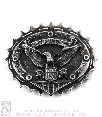 пряжка harley-davidson (орел, мотоцепь)