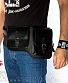 сумка на пояс черная (левая)