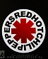 наклейка виниловая red hot chili peppers (лого, белая, круглая)