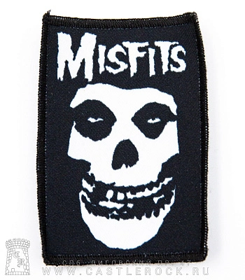 нашивка misfits (лого, надпись, малая)