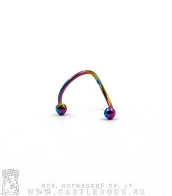 Твистер Сталь "Бензиновый" с Шариками 1,2 х 10 х 3/3