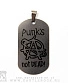 жетон с гравировкой punks not dead (булавка)