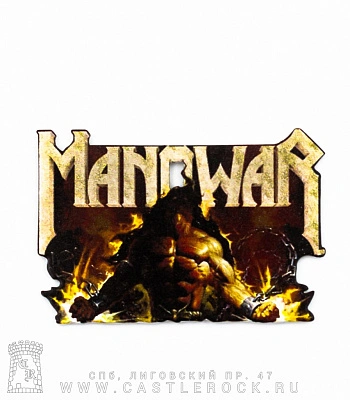 магнит металлический manowar