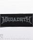 нашивка megadeth (лого серое)
