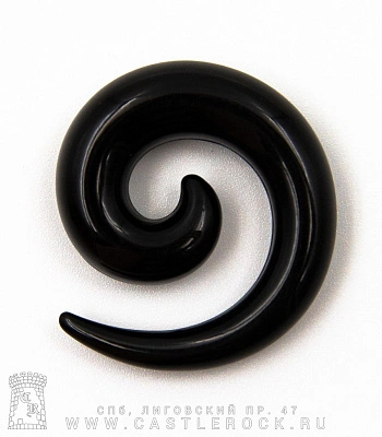 Растяжка Акрил Спираль (черная) 8 мм