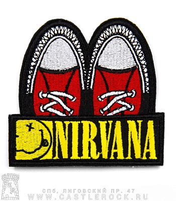 нашивка nirvana (кеды, вышивка)