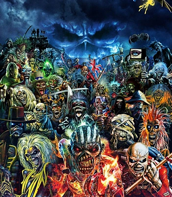 постер тканевый iron maiden (eddie)