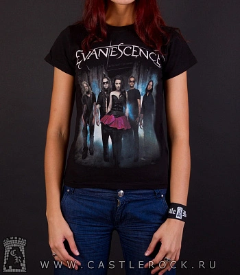 женская футболка evanescence (группа)