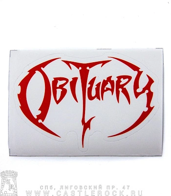 наклейка виниловая obituary (лого)