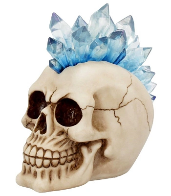 светильник череп панка (белый)